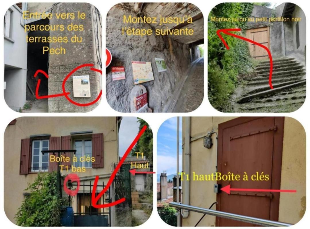 Hebergements Entiers Two Homes T1 Bas Or T1 Haut -Aux Terrasses Du Pech فوا المظهر الخارجي الصورة